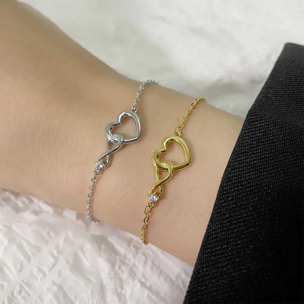 Heart-shape Bracelet Fashion Jewelry Versatile Love Bracelet Gift For Girlfriend Valentine's Day - My Store