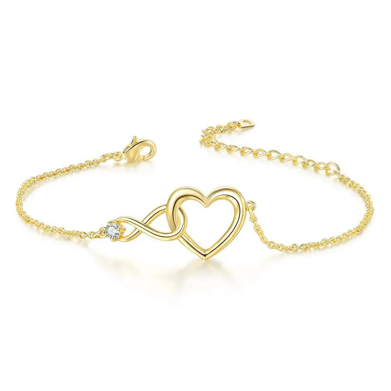 Heart-shape Bracelet Fashion Jewelry Versatile Love Bracelet Gift For Girlfriend Valentine's Day - My Store