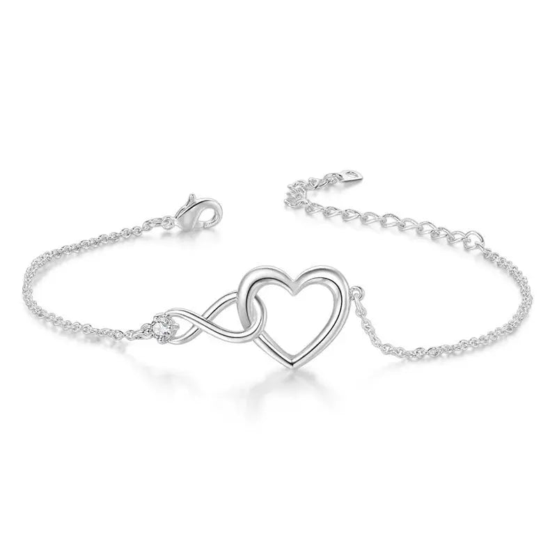 Heart-shape Bracelet Fashion Jewelry Versatile Love Bracelet Gift For Girlfriend Valentine's Day - My Store