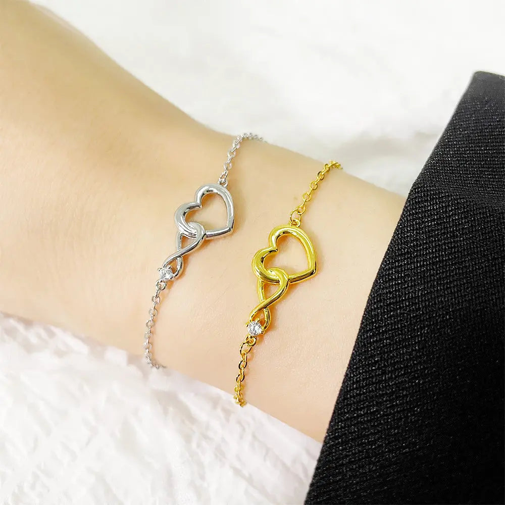 Heart-shape Bracelet Fashion Jewelry Versatile Love Bracelet Gift For Girlfriend Valentine's Day - My Store